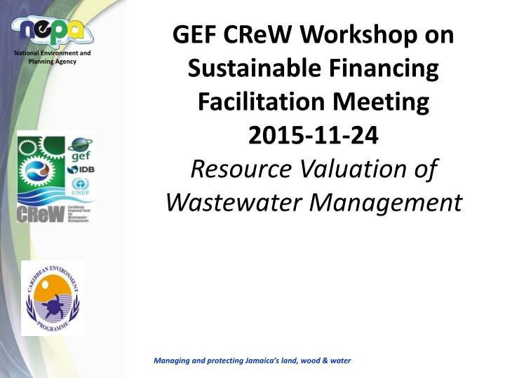 gef crew workshop on sustainable financing n.w