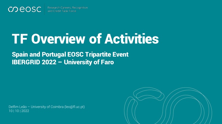 tf overview of activities spain and portugal eosc n.w