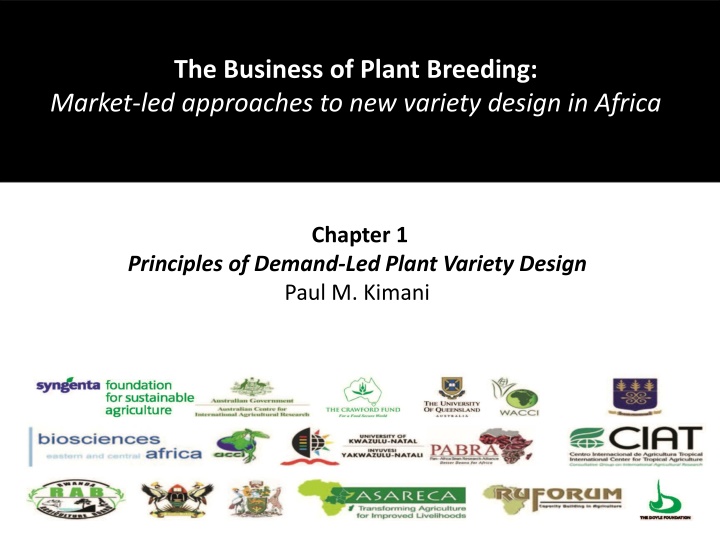 demand led plant breeding training manual n.w