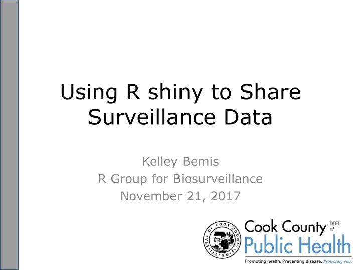 using r shiny to share surveillance data n.w