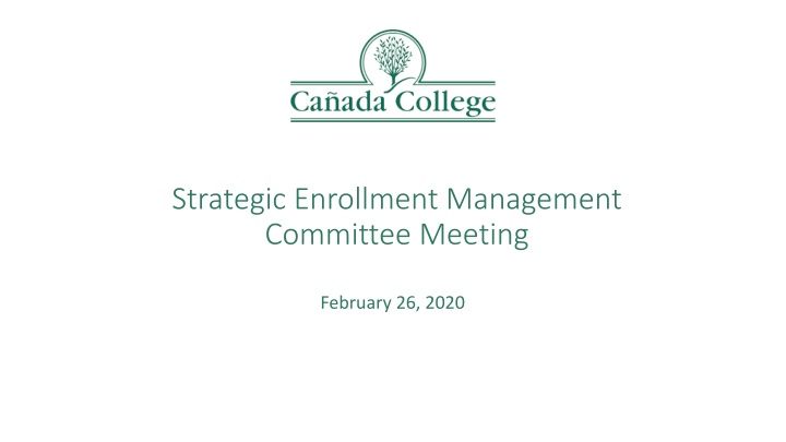 strategic enrollment management committee meeting n.w