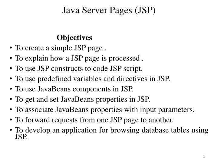java server pages jsp n.w