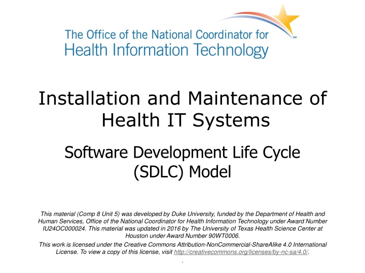 installation and maintenance of health it systems n.w