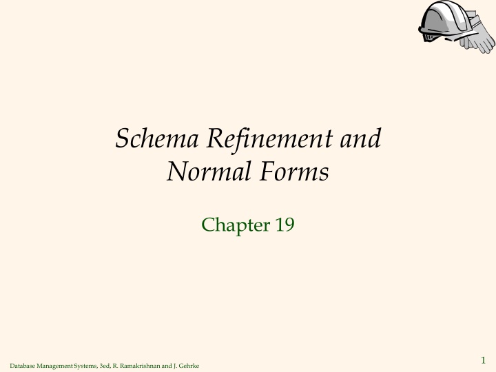 schema refinement and normal forms n.w