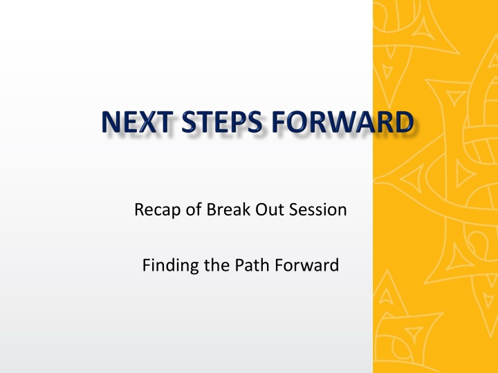 recap of break out session n.w