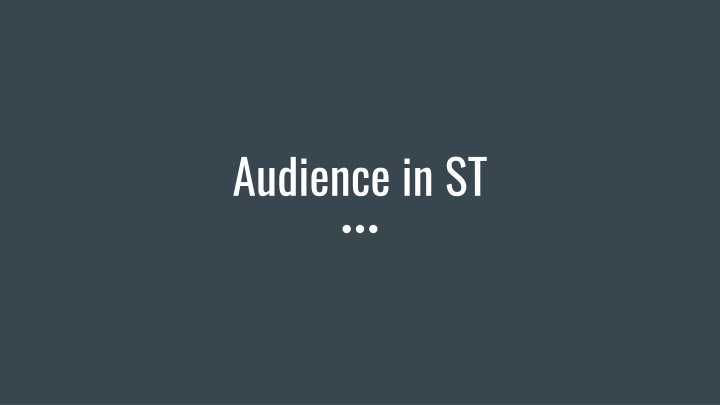 audience in st n.w