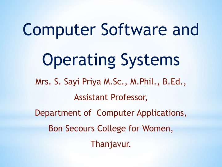 computer software and n.w