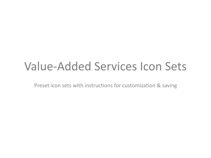 value added services icon sets n.w
