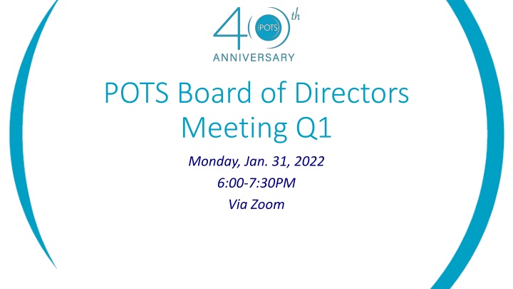 pots board of directors meeting q1 n.w
