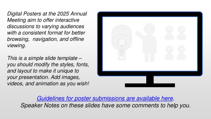 digital posters at the 2025 annual meeting n.w