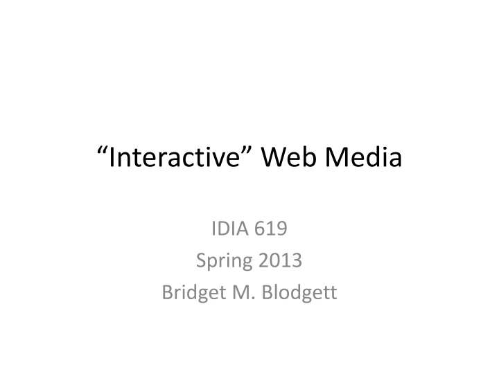 interactive web media n.w