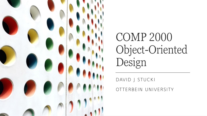 comp 2000 object oriented design n.w