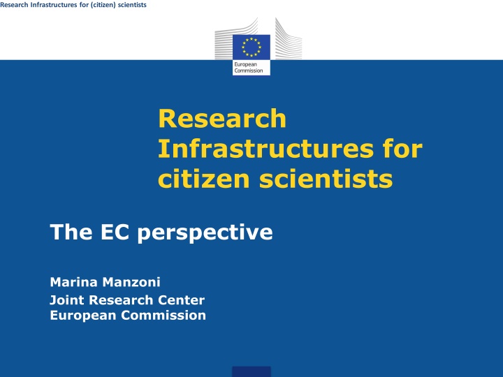 research infrastructures for citizen scientists n.w
