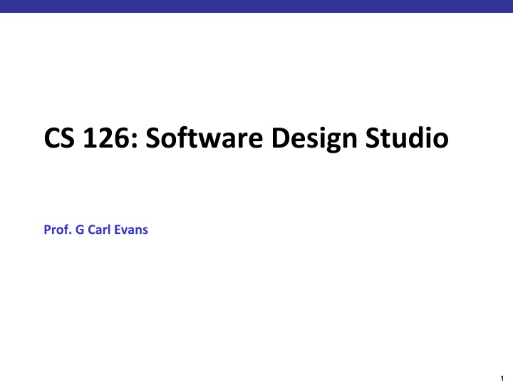 cs 126 software design studio n.w