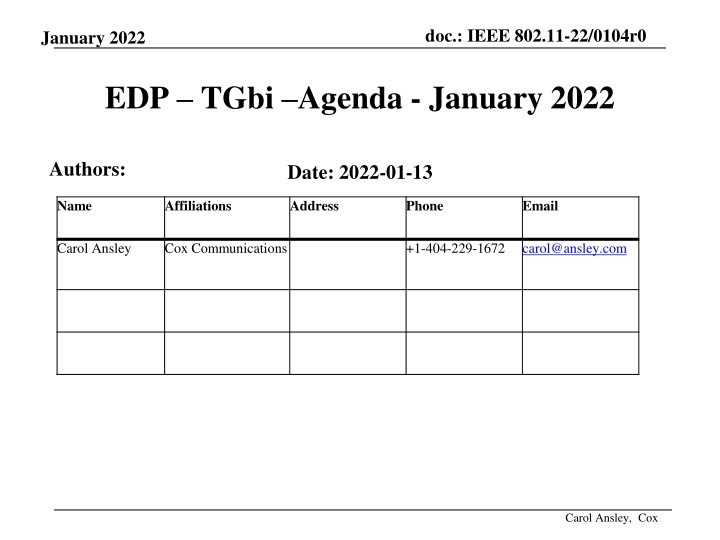 doc ieee 802 11 22 0104r0 n.w