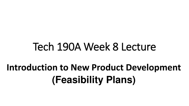 tech 190a week tech 190a week 8 8 lecture n.w