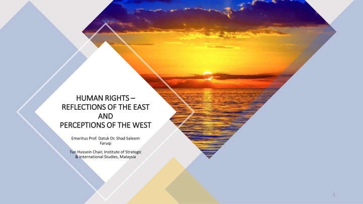 human rights human rights reflections of the east n.w