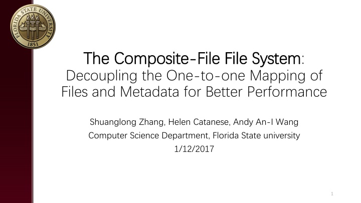 the composite the composite file file system n.w