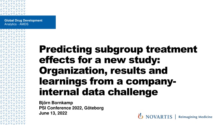 global drug development analytics amds n.w