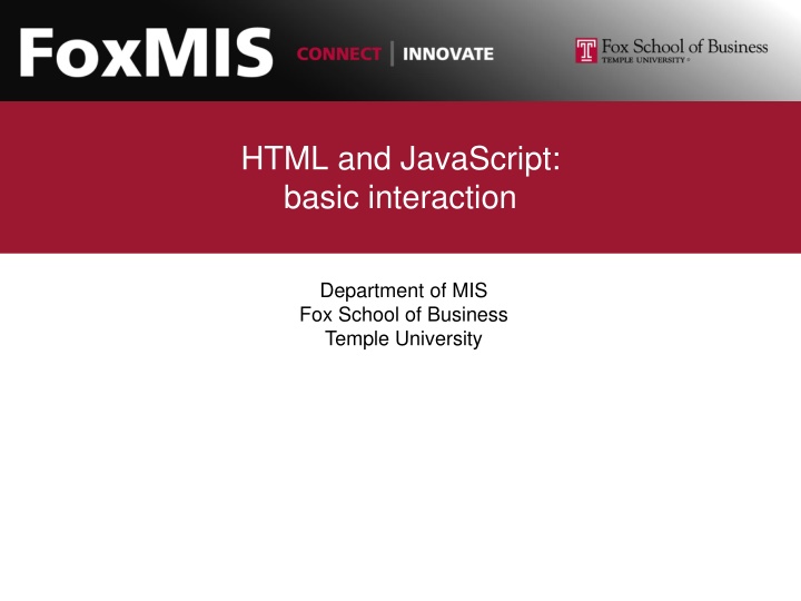 html and javascript basic interaction n.w