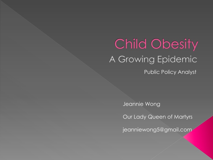 child obesity a growing epidemic n.w