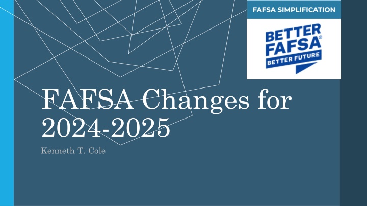 fafsa changes for 2024 2025 kenneth t cole n.w