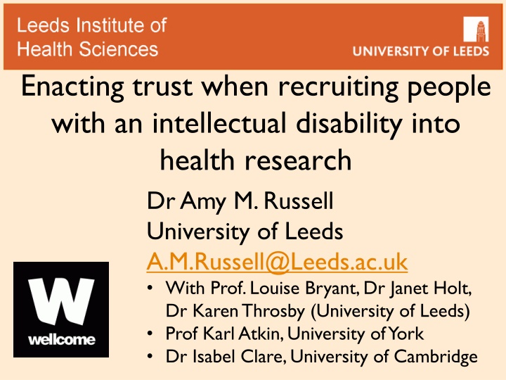enacting trust when recruiting people with n.w