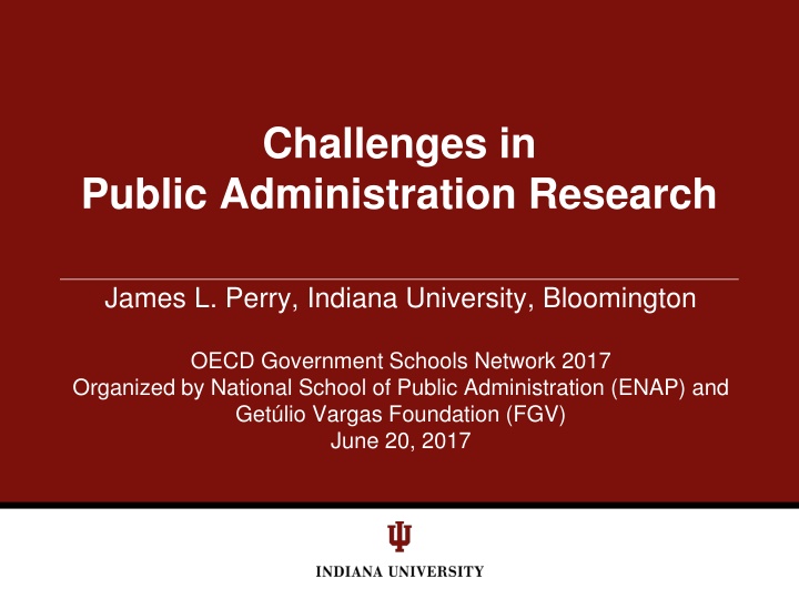 Challenges in Public Administration Research