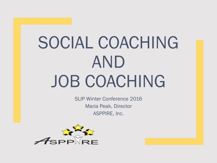 social coaching and job coaching n.w