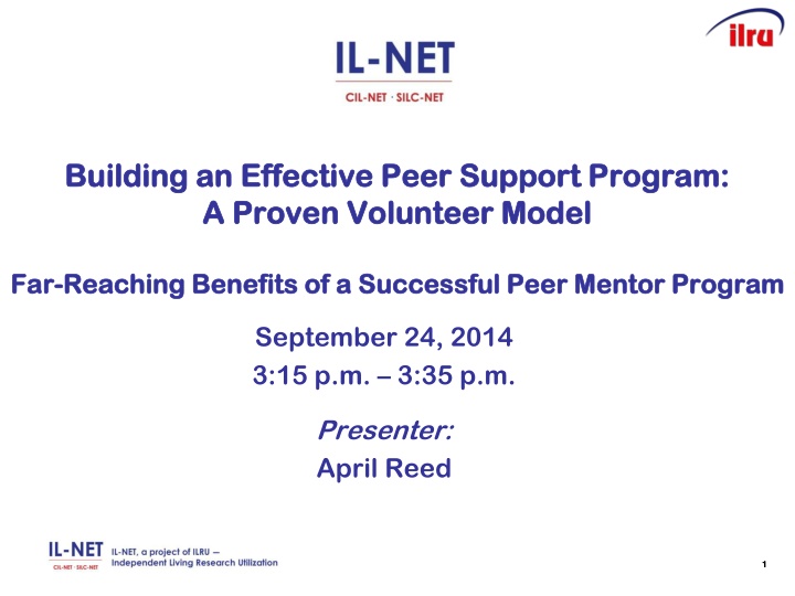 building an effective peer support program n.w