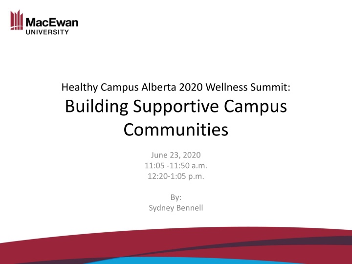 healthy campus alberta 2020 wellness summit n.w
