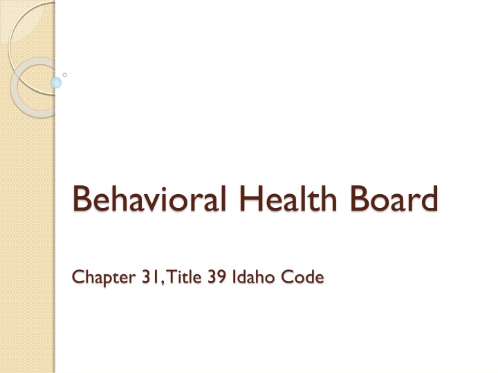 behavioral health board n.w