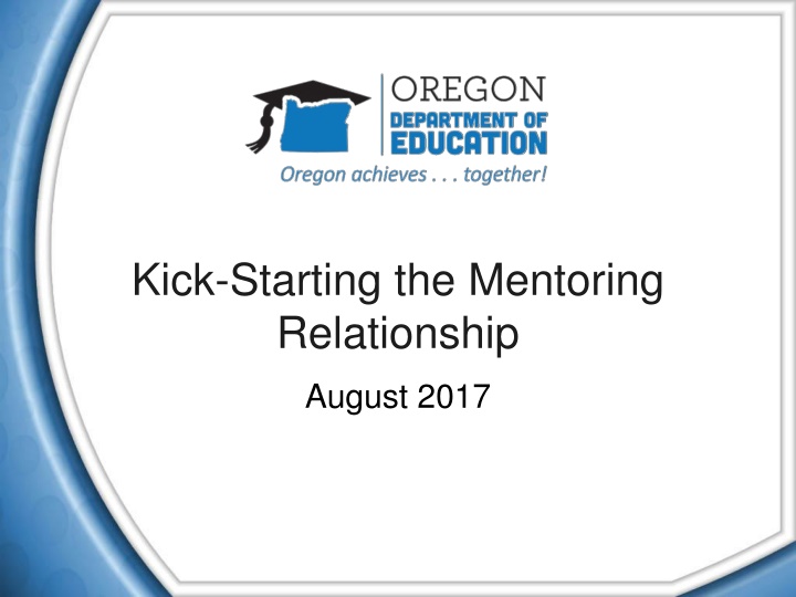 kick starting the mentoring relationship n.w