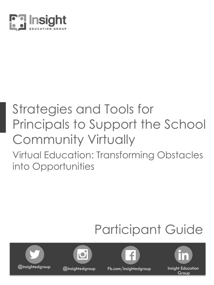 strategies and tools for principals to support n.w
