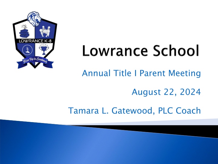 annual title i parent meeting n.w