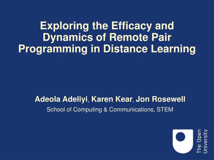 exploring the efficacy and dynamics of remote n.w