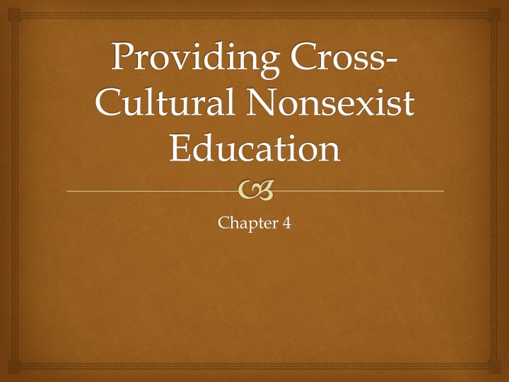 Developing Cultural Competence in Education