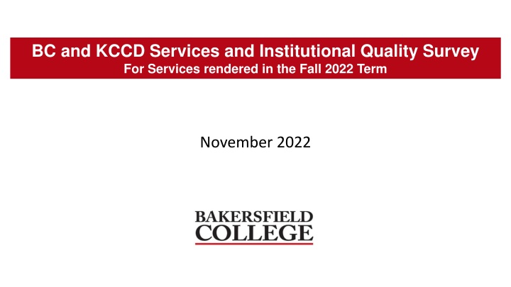 bc and kccd services and institutional quality n.w
