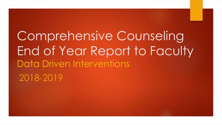 comprehensive counseling end of year report n.w