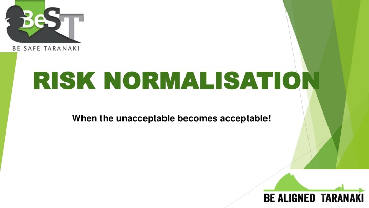 When Unacceptable Becomes Acceptable: Risk Normalisation