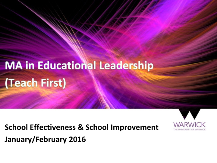 ma in educational leadership teach first n.w