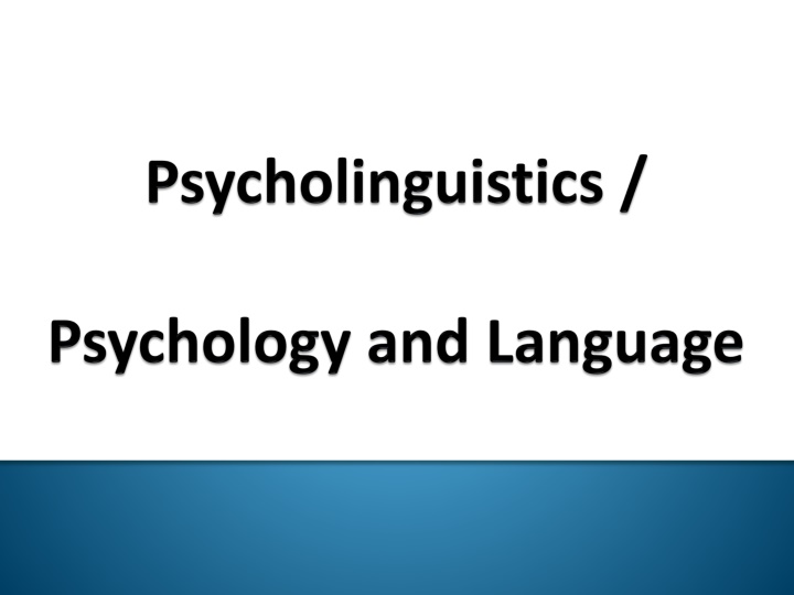 Psychology: Academic and Applied Discipline