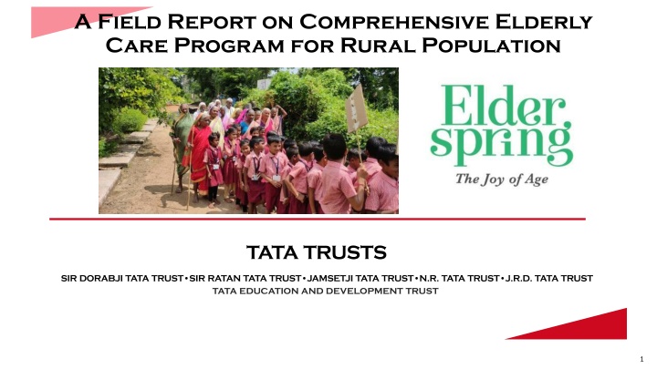 a field report on comprehensive elderly care n.w