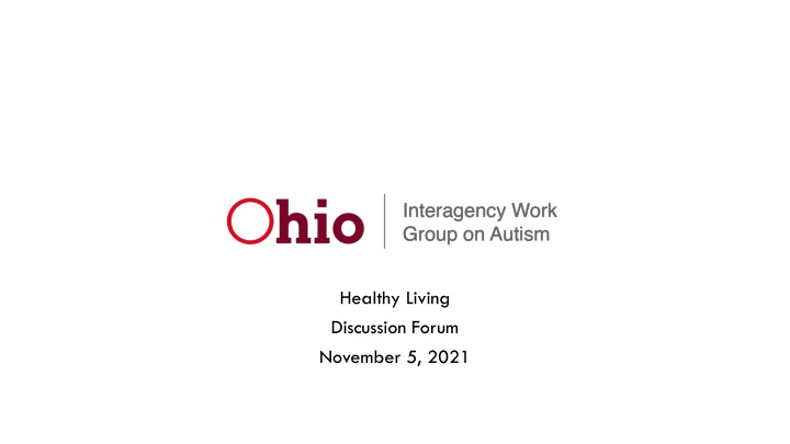 Healthy Living Discussion Forum - November 5, 2021