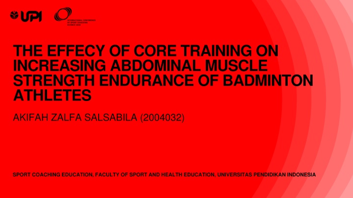 the effecy of core training on increasing n.w