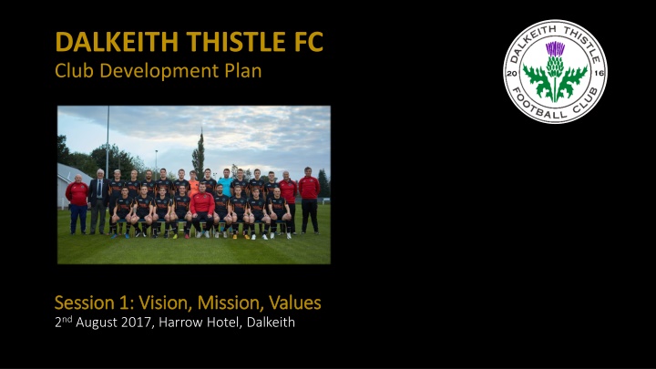 dalkeith thistle fc club development plan n.w