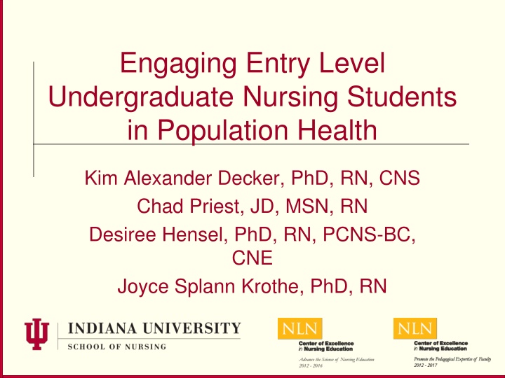 Promoting Community Health in Nursing Education
