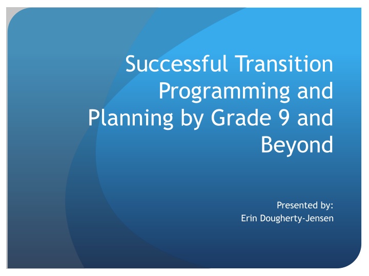 successful transition programming and planning n.w