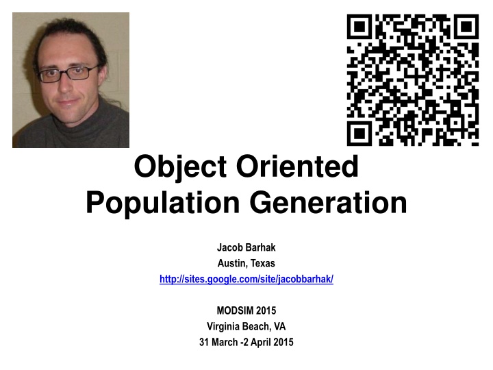 object oriented population generation n.w