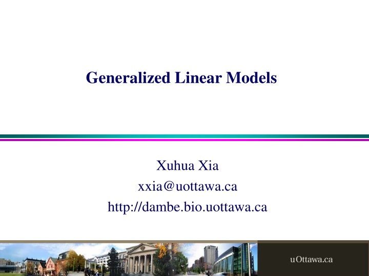 generalized linear models n.w